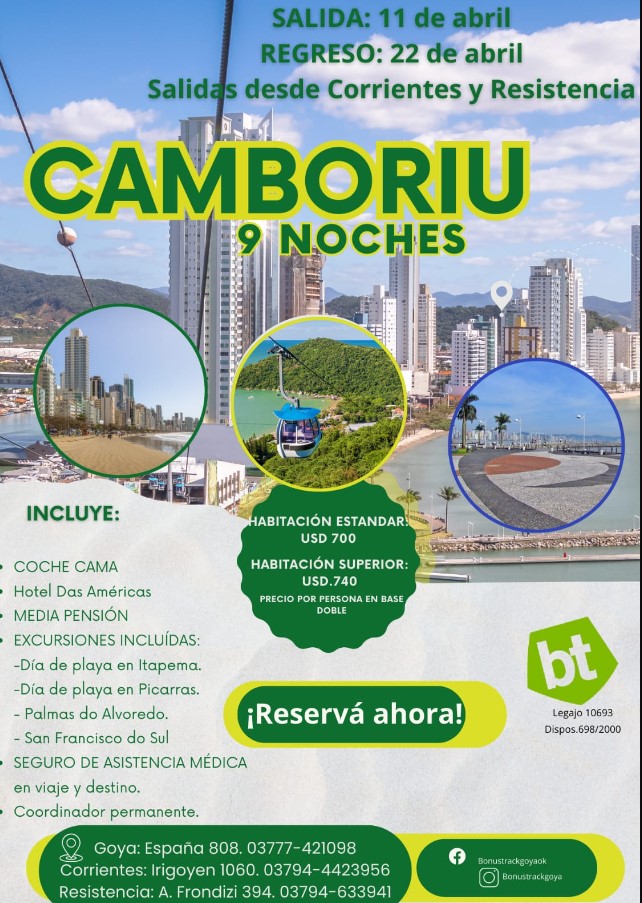 CAMBORIU 9 NTS - ABRIL 2024